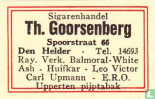 Sigarenhandel - Th. Goorsenberg