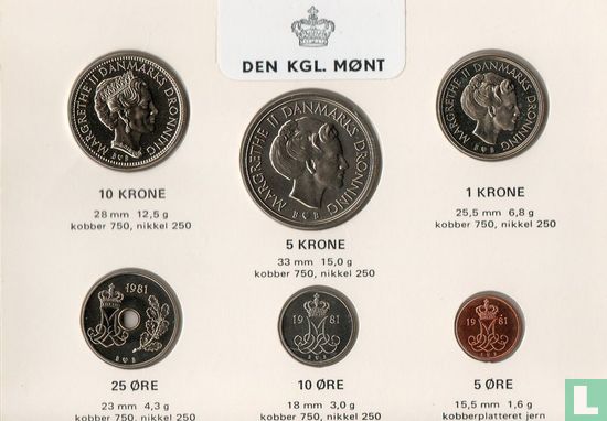 Denmark mint set 1981 - Image 1