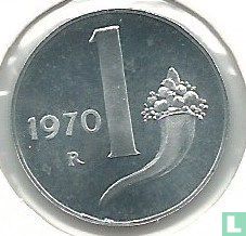 Italy 1 lira 1970 - Image 1