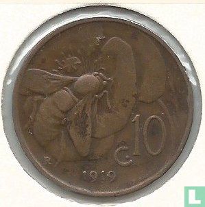 Italy 10 centesimi 1919 - Image 1