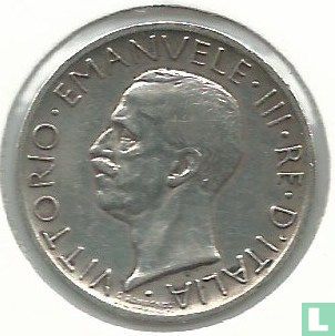 Italie 5 lires 1928 (inscription de bord * FERT *) - Image 2
