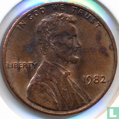 Vereinigte Staaten 1 Cent 1982 (Bronze - ohne Buchstabe - kleine Datum) - Bild 1