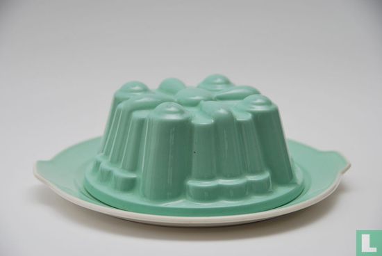 Puddingvorm groen - 20,5 cm - Afbeelding 1
