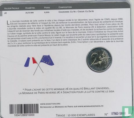 France 2 euro 2014 (coincard) "World AIDS Day" - Image 2