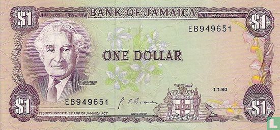 Jamaïque 1 Dollar 1990 - Image 1