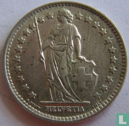 Switzerland 1 franc 1960 - Image 2