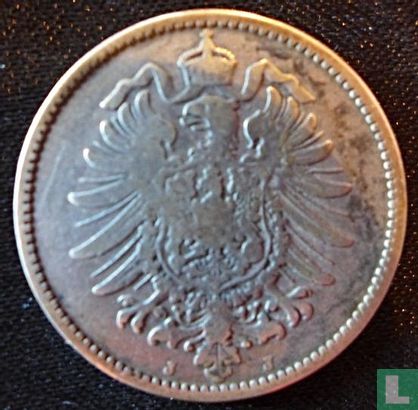 Empire allemand 1 mark 1886 (J) - Image 2