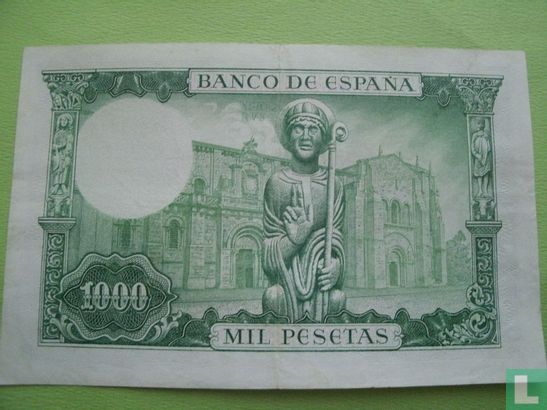 Espagne 1000 Pesetas 1965 - Image 2
