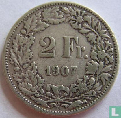 Zwitserland 2 francs 1907 - Afbeelding 1