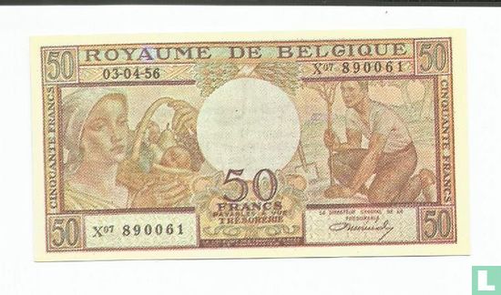 Belgie 50 Francs (Senator sigaren) - Image 1