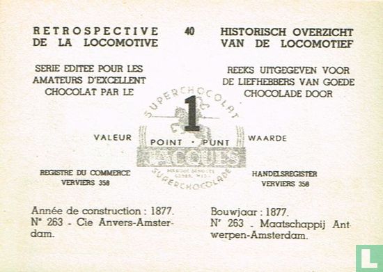 N° 263 Maatschappij Antwerpen-Amsterdam - Afbeelding 2