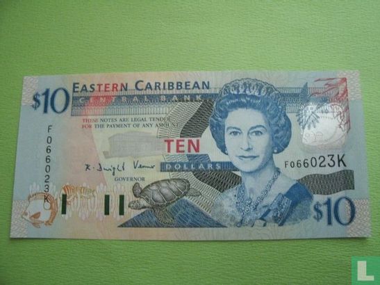 sOost. Caraïben 10 Dollars St Kitts - Afbeelding 1