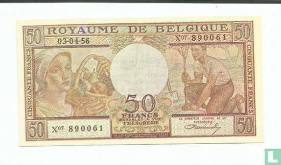 Belgie 50 Francs (Senator sigaren) - Afbeelding 1