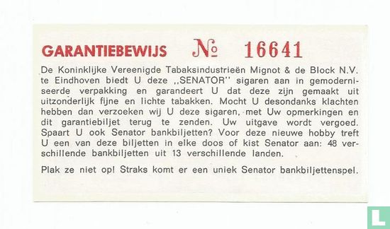 Belgie 50 Francs (Senator sigaren) - Afbeelding 2