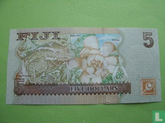 Fiji 5 Dollar 2011 - Afbeelding 2