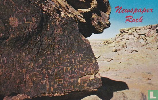 Newspaper Rock Petrified Forest Arizona Indian Petroglyphs - Bild 1