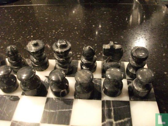 marmeren schaakspel  - Image 2