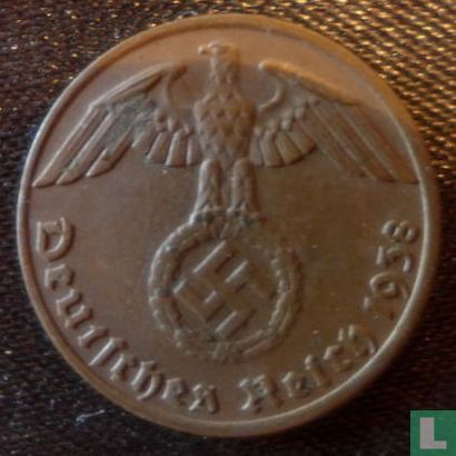 German Empire 1 reichspfennig 1938 (B) - Image 1