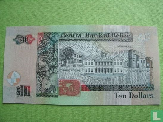 Belize 10 Dollars 2011 - Afbeelding 2