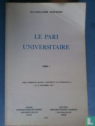 Le Pari Universitaire - Afbeelding 1