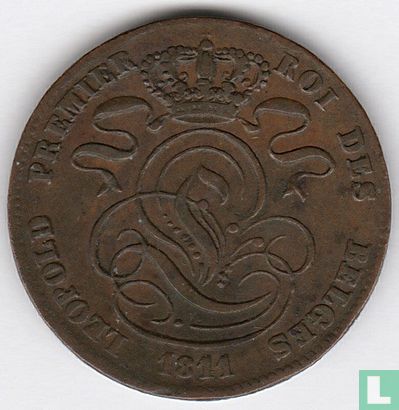 België 5 centimes 1841/11 (misslag) - Afbeelding 1