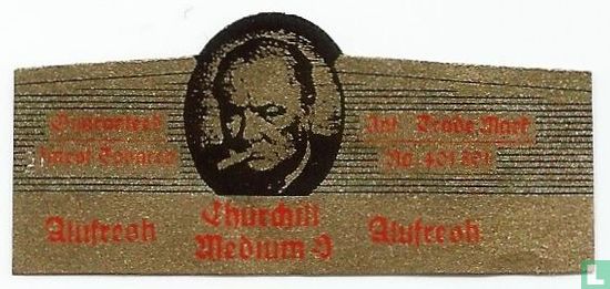 Churchill Medium 3- Guaranteed Finest Tobacco Alufresh - Int. Trade Mark No. 401301 Alufresh  - Afbeelding 1