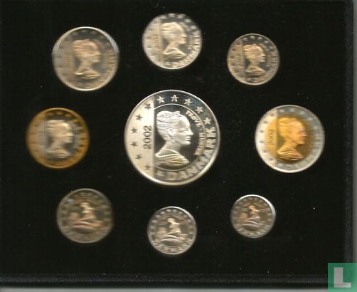Denemarken euro proefset zilver 2002 - Afbeelding 1