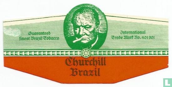 Churchill Brazil - Guaranteed finest Brazil Tobacco - International Trade Mark No.401 301   - Afbeelding 1