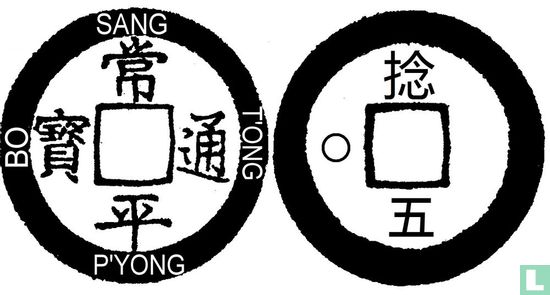 Korea 1 mun 1757 (Chong O (5) zon) - Afbeelding 3