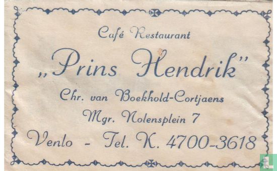Café Restaurant "Prins Hendrik" - Image 1