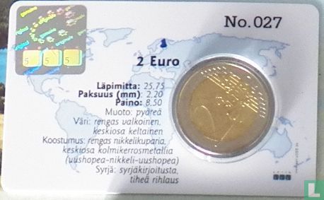 Finland 2 euro 2005 (coincard) "60th anniversary of the UN and 50-year Finnish EU membership" - Image 2