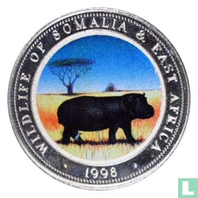 Somalie 25 shillings 1998 "Hippopotamus" - Image 1