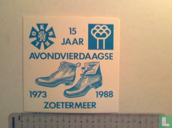 15 jaar avondvierdaagse 1973/1988 Zoetermeer