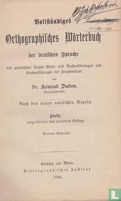 Vollständiges Orthographisches Wörterbuch der deutschen Sprache - Bild 3