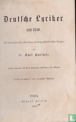 Deutsche Lyriker seit 1850 - Afbeelding 3