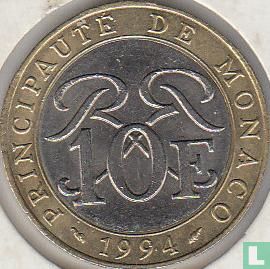 Monaco 10 Franc 1994 - Bild 1