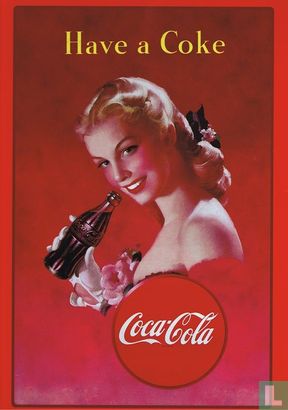 Coca-Cola Reclamebord van Blik 