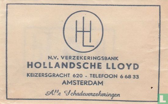 N.V. Verzekeringsbank Hollandsche Lloyd - Afbeelding 1