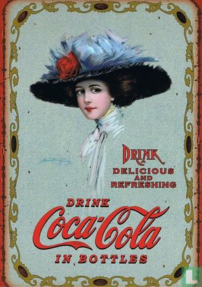 Coca-Cola reclamebord van blik