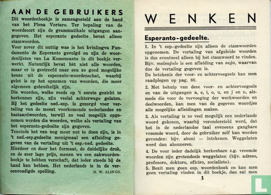 Zakwoordenboekje F.L.E. Esperanto-Nederlands, Nederlands-Esperanto - Bild 3