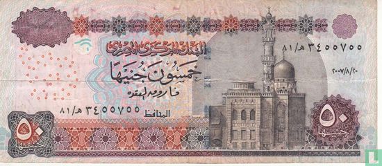 Egypte 50 pound 2007 20 augustus - Afbeelding 1