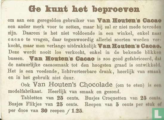 Van Houten's Cacao en Chocolade - De Smakelijkste - in't Gebruik de Voordeeligste  - Image 2