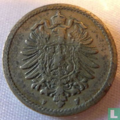 Empire allemand 5 pfennig 1888 (F) - Image 2