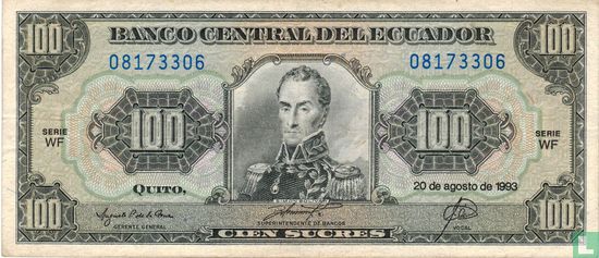 Ecuador 100 sucres 1993 - Afbeelding 1