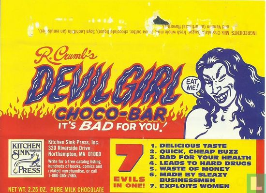 Devil Girl Choco-Bar Wikkel - Afbeelding 1