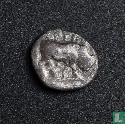 Thourioi, Lucania, AR Diobol, 4ème siècle avant JC, règle inconnue - Image 2
