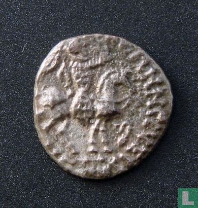 Indo-scythe royaume de Bactriane, AR Drachme, 48 BC - 25 BC, I Azes - Image 1