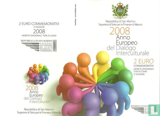 San Marino 2 euro 2008 "European year for Intercultural Dialogue" - Image 3
