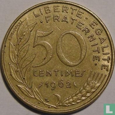 Frankrijk 50 centimes 1962 (type 2) - Afbeelding 1