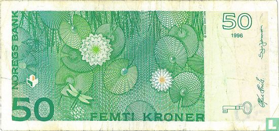 Noorwegen 50 Kroner 1996 - Afbeelding 2